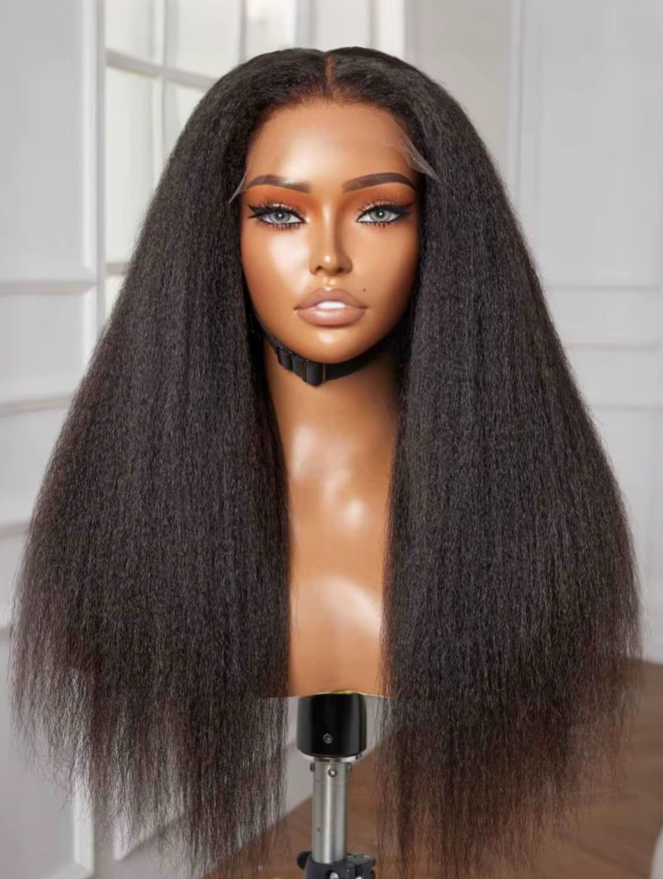Brazilian Kinky Straight 13x4 Lace Frontal Wig