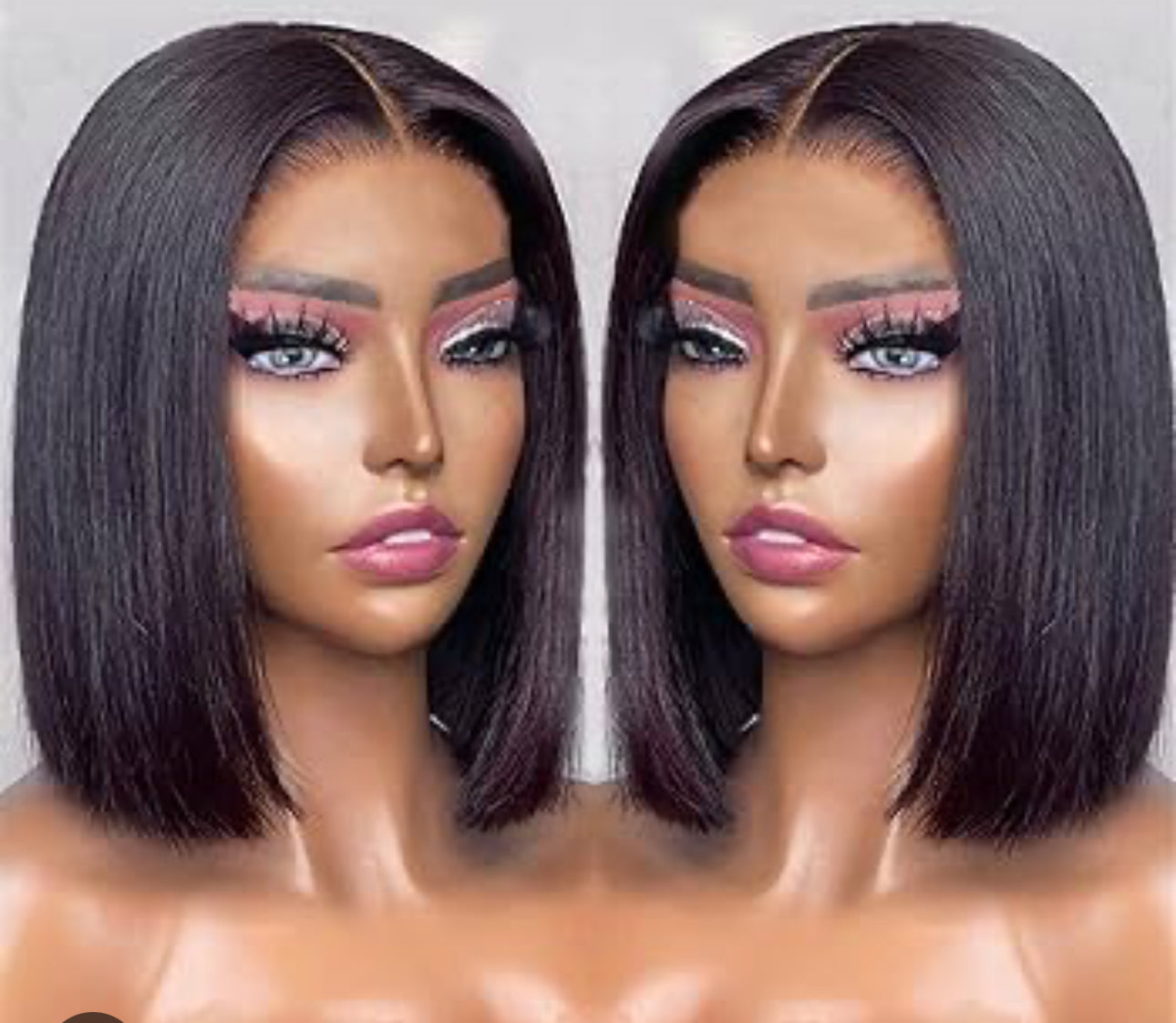 12" Silky Straight Bob Brazilian 13x4 HD Lace Frontal Wig